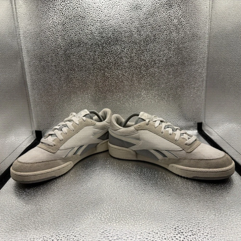 Size 9.5 Reebok Club C Revenge Sneakers Mens Grey Good Canvas Suede 100201203